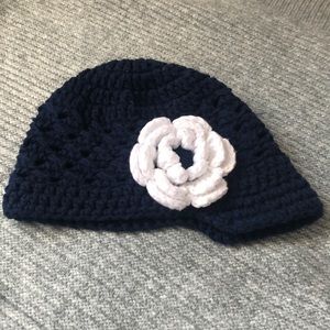 Girls hand knit hat